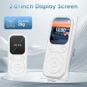 Lecteur mp3 64 go avec bleutooth 5.3 lecteur de musique portable avec qualité sonore hifi et radio fm batterie de 300 mah compre