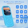 Lecteur mp3 64 go avec bleutooth 5.3 lecteur de musique portable avec qualité sonore hifi et radio fm batterie de 300 mah compre