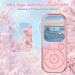 Lecteur mp3 64 go avec bleutooth 5.3 lecteur de musique portable avec qualité sonore hifi et radio fm batterie de 300 mah compre