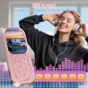 Lecteur mp3 64 go avec bleutooth 5.3 lecteur de musique portable avec qualité sonore hifi et radio fm batterie de 300 mah compre