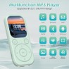 Lecteur mp3 64 go avec bleutooth 5.3 lecteur de musique portable avec qualité sonore hifi et radio fm batterie de 300 mah compre
