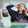 Lecteur mp3 64 go avec bleutooth 5.3 lecteur de musique portable avec qualité sonore hifi et radio fm batterie de 300 mah compre