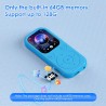 Lecteur mp3 olycism 64 go avec bleutooth 5.3 lecteur de musique portable avec qualité sonore hifi et radio fm batterie de 300 ma