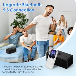 Lecteur mp3 olycism 64 go avec bleutooth 5.3 lecteur de musique portable avec qualité sonore hifi et radio fm batterie de 300 ma