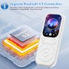 Lecteur mp3 olycism 64 go avec bleutooth 5.3 lecteur de musique portable avec qualité sonore hifi et radio fm batterie de 300 ma