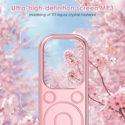 Lecteur mp3 64 go avec bleutooth 5.3 lecteur de musique portable avec qualité sonore hifi et radio fm batterie de 300 mah adapté