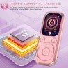 Lecteur mp3 64 go avec bleutooth 5.3 lecteur de musique portable avec qualité sonore hifi et radio fm batterie de 300 mah adapté