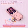 Lecteur mp3 64 go avec bleutooth 5.3 lecteur de musique portable avec qualité sonore hifi et radio fm batterie de 300 mah adapté