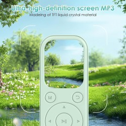 Lecteur mp3 olycism 64 go avec bleutooth 5.3 lecteur de musique portable avec qualité sonore hifi et radio fm batterie de 300 ma