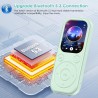 Lecteur mp3 olycism 64 go avec bleutooth 5.3 lecteur de musique portable avec qualité sonore hifi et radio fm batterie de 300 ma