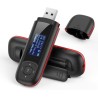 AGPTEK 40Go Lecteur MP3 USB Portable avec Écran LCD, Lecteur Musique Clé USB Mini Baladeur avec FM Enregistrement pour Travail É