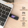 AGPTEK 40Go Lecteur MP3 USB Portable avec Écran LCD, Lecteur Musique Clé USB Mini Baladeur avec FM Enregistrement pour Travail É