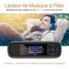 AGPTEK 40Go Lecteur MP3 USB Portable avec Écran LCD, Lecteur Musique Clé USB Mini Baladeur avec FM Enregistrement pour Travail É