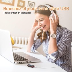 AGPTEK 40Go Lecteur MP3 USB Portable avec Écran LCD, Lecteur Musique Clé USB Mini Baladeur avec FM Enregistrement pour Travail É