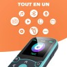 Agptek 64go mp3 bleutooth 5.3 avec clip, lecteur mp3 baladeur sport portable hifi, lecteur musique avec bouton volume, radio fm/