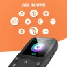 Agptek 32go mp3 bleutooth 5.3 avec clip, lecteur mp3 baladeur sport portable hifi, lecteur musique avec bouton volume, radio fm/