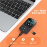 Agptek 32go mp3 bleutooth 5.3 avec clip, lecteur mp3 baladeur sport portable hifi, lecteur musique avec bouton volume, radio fm/