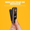 Agptek lecteur mp3 bleutooth 5.3 avec clip, 32go baladeur sport portable, lecteur de musique avec bouton volume indépendant/radi
