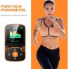 Agptek lecteur mp3 bleutooth 5.3 avec clip, 32go baladeur sport portable, lecteur de musique avec bouton volume indépendant/radi