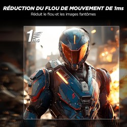 KOORUI G2511P Ecran PC Gamer 25 Pouces - 200Hz IPS FHD 1080P Ecran Gaming, 1ms HDR400 Adaptive Sync, Compatible VESA 75x75mm, HD
