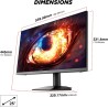 KOORUI G2511P Ecran PC Gamer 25 Pouces - 200Hz IPS FHD 1080P Ecran Gaming, 1ms HDR400 Adaptive Sync, Compatible VESA 75x75mm, HD