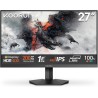 KOORUI G2711P Ecran PC Gamer 27 Pouces, 200Hz, Fast IPS FHD Ecran Gaming, 1ms, HDR400, Adaptive Sync, Compatible VESA 75 * 75mm,