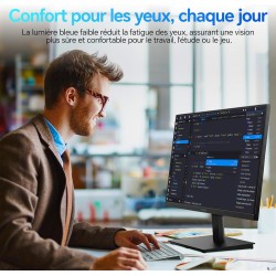 KOORUI E2721F 27 Pouces Ecran PC, QHD 2560 x 1440 100Hz Moniteur,IPS 1ms, Adaptive Sync HDMI 2.0, Eye Care, inclinable de -5° à 