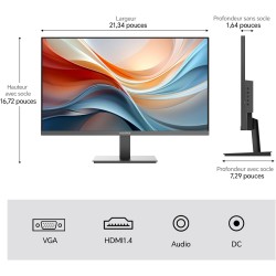 KOORUI E2411K 24 Pouces Ecran PC Gamer, 144Hz FHD IPS PC Moniteur Gaming, Adaptive Sync HDMI 1.4, Eye Care Inclinable de -5° à 1