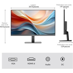 KOORUI E2711K 27 Pouces Ecran PC, FHD 1920 x 1080 144Hz Ecran pc Gamer,IPS,Adaptive Sync HDMI 1.4 Gaming Moniteur, Eye Care, inc