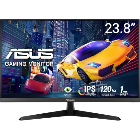 ASUS Moniteur de Jeu VY249HGR Eye Care – 23,8 Pouces FHD (1920 x 1080), IPS, 120 Hz (OC), SmoothMotion, 1 ms (MPRT), Adaptive Sy