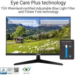 ASUS Moniteur VY279HGR Eye Care – 27 Pouces FHD (1920 x 1080), IPS, 120 Hz (OC), SmoothMotion, 1 ms, Adaptive Sync, Technologie 