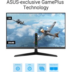 ASUS Moniteur VY279HGR Eye Care – 27 Pouces FHD (1920 x 1080), IPS, 120 Hz (OC), SmoothMotion, 1 ms, Adaptive Sync, Technologie 