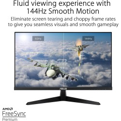 ASUS VY279HGE – Moniteur gaming Eye Care 27" Full HD (1920 x 1080), IPS, 144Hz, IPS, SmoothMotion, 1ms (MPRT), FreeSync Premium,