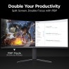 KOORUI Gaming Monitor 34 Pouces incurvé, 1440P 165Hz 1ms WQHD, FreeSync Compatible avec G-Sync, HDMI 2.0 Display Port, 1000R HDR