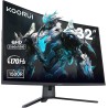 KOORUI Écran PC Gaming Incurvé 31,5 Pouces, Ultrawide QHD(2560 * 1440), 1500R, UltraLarge, VA, 170Hz, 2xHDMI (170HZ Or 144HZ), D