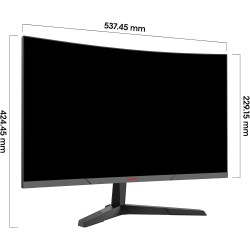 KOORUI 24'' Ecran PC Gamer Incurvé, 180Hz 1ms FHD PC Moniteur Gaming 1500R, Adaptive Sync VESA 100x100mm, Inclinaison réglable, 
