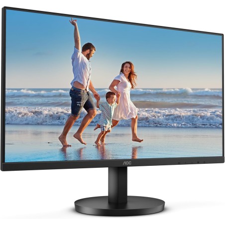 Aoc 24b3hm - écran fhd 24 pouces, 75hz, va, 4ms, freesync, low bleu light, anti-scintillement, support vesa, sans cadre (1920 x 