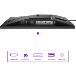 AOC Agon Pro AG326UDAM - Moniteur de Jeu UHD OLED 32 Pouces, 165 Hz, 0,03 ms, HDR400, FreeSync Prem. Pro, Version G-Sync. (3840x