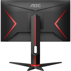 AOC Gaming 24G2SP Écran FHD 24" 165 Hz, 1 ms, FreeSync Premium (1920 x 1080, VGA, HDMI, DisplayPort) Noir/Rouge