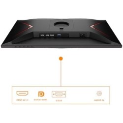 AOC Gaming 24G2SP Écran FHD 24" 165 Hz, 1 ms, FreeSync Premium (1920 x 1080, VGA, HDMI, DisplayPort) Noir/Rouge