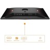 AOC Gaming 24G2SP Écran FHD 24" 165 Hz, 1 ms, FreeSync Premium (1920 x 1080, VGA, HDMI, DisplayPort) Noir/Rouge