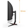AOC Gaming CU34G2XPD - 34 Pouces WQHD Curved Monitor, 180Hz, 1ms, FreeSync Premium (3440x1440, HDMI, DisplayPort, USB Hub) Noir/