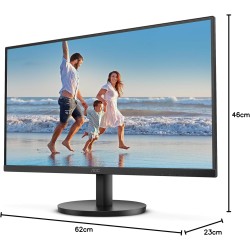 Aoc 27b3hm - écran fhd 27 pouces, 75hz, va, 4ms, freesync, low bleu light, anti-scintillement, support vesa, sans cadre (1920 x 