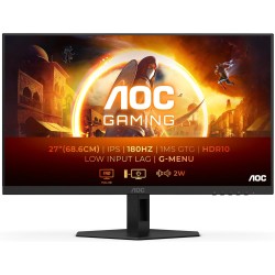 AOC Gaming 27G4XED - Moniteur Full HD 27 Pouces, 180 Hz, 1 ms, FreeSync Prem., G-Sync Comp., HDR10 (1920x1080, 2X HDMI 2.0, 1x D