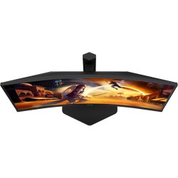 AOC Gaming CQ27G4X - Moniteur incurvé QHD 27 Pouces, 180 Hz, 0,5 ms, FreeSync Prem., HDR10 (2560x1440, DisplayPort, 2X HDMI) Noi