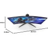AOC Écran gaming incurvé C32G2ze 80 cm (31,5 pouces) (FHD, HDMI, DisplayPort, temps de réponse MPRT de 1 ms, 1920 x 1080 px, 240