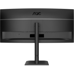 AOC WQHD CU34E4CV 34 Pouces Moniteur, 120 Hz, VA, 4 ms, synchronisation adaptative, HDR Ready/HDR10, réglage de la Hauteur, Haut