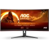 AOC Gaming CU34G2XE - Moniteur incurvé WQHD 34 ", 144 Hz, FreeSync Prem, HDR10 (3440 x 1440, 1 ms MPRT, HDMI, DisplayPort) Noir/