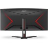 AOC Gaming CU34G2XE - Moniteur incurvé WQHD 34 ", 144 Hz, FreeSync Prem, HDR10 (3440 x 1440, 1 ms MPRT, HDMI, DisplayPort) Noir/