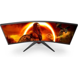 AOC Gaming CU34G2XE - Moniteur incurvé WQHD 34 ", 144 Hz, FreeSync Prem, HDR10 (3440 x 1440, 1 ms MPRT, HDMI, DisplayPort) Noir/